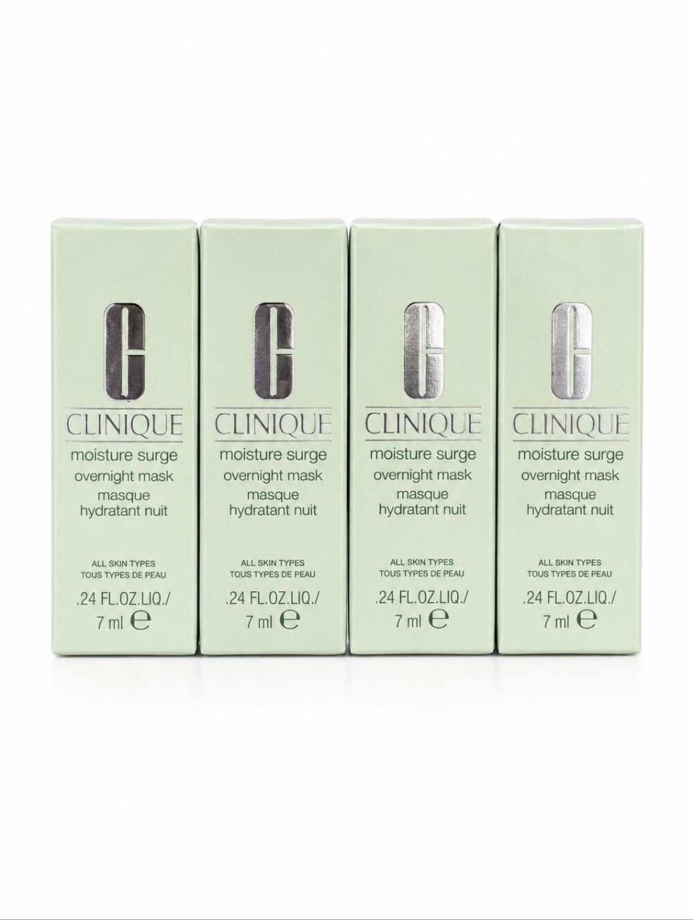 4 x Clinique Moisture Surge Overnight Face Mask, .24 FL oz 7ml